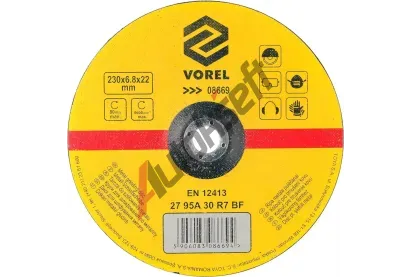 Vorel Kotou� brusn� na kov 230 x 22 x 6,8 mm vypoukl� VRL TO-08669, TO-08669