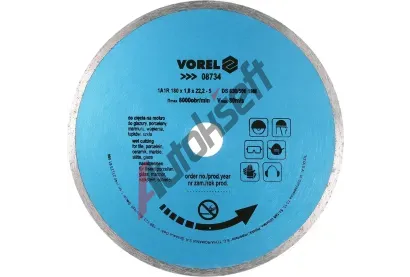 Vorel Kotouč řezný diamantový 180 x 22,2 x 1,8 mm plný VRL TO-08734, TO-08734 Vorel Kotouč řezný diamantový 180 x 22,2 x 1,8 mm plný VRL TO-08734, TO-08734
