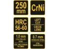 Vorel N��ky na plech 250 mm lev� CrNi VRL TO-48080, TO-48080