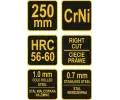 Vorel N��ky na plech 250 mm prav� CrNi VRL TO-48081, TO-48081