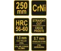 Vorel N��ky na plech 250 mm rovn� CrNi VRL TO-48082, TO-48082