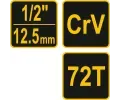 Vorel R��na 1/2" 250 mm vyhnut� poplastovan� VRL TO-53577, TO-53577