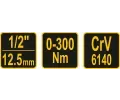 Vorel Momentov� kl�� 1/2" v�chyln� 0-300Nm VRL TO-57451, TO-57451