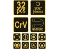 Vorel �roubov�k s n�stavci a n�stroji pro mobiln� telefony sada 32ks VRL TO-64384, TO-64384