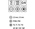 Vorel Sada �roubov�k� a h��k� pro jemnou mechaniku 12ks VRL TO-64555, TO-64555