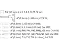 Vorel �roubov�k ERGO r��nov� s n�stavci sada 25 ks VRL TO-65105, TO-65105
