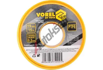 Vorel Páska teflonová 19 x 0,2mm 15m VRL TO-75202, TO-75202 Vorel Páska teflonová 19 x 0,2mm 15m VRL TO-75202, TO-75202