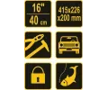 Vorel Box na n��ad� plastov� 16" 1 z�mek 40cm VRL TO-78812, TO-78812