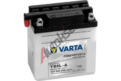 VARTA 3Ah P, s.p.30A, POWERSPORTS Freshpack, 12V, 100x58x112 VT 503012, VT 503012001A514