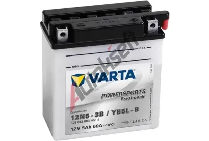 VARTA 5Ah P, s.p.60A, POWERSPORTS Freshpack, 12V, 121x61x131 VT 505012003A514, 505012003A514