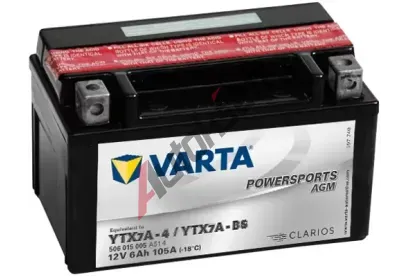 VARTA 6Ah L, s.p.105A, POWERSPORTS AGM, 12V, 151x88x94 VT 506015, VT 506015005A514