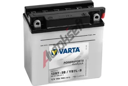 VARTA 7Ah P, s.p.74A, POWERSPORTS Freshpack, 12V, 136x76x134 VT 507012, VT 507012004A514