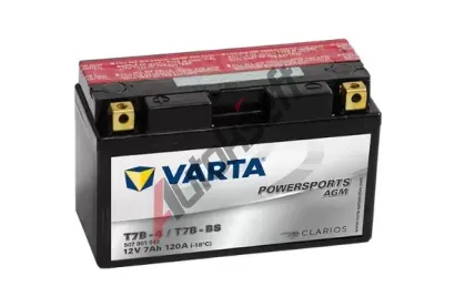 VARTA 7Ah L, s.p.120A, POWERSPORTS AGM, 12V, 150x66x94 VT 507901, VT 507901012A514 VARTA 7Ah L, s.p.120A, POWERSPORTS AGM, 12V, 150x66x94 VT 507901, VT 507901012A514