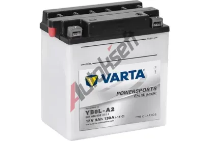 VARTA 9Ah P, s.p.130A, POWERSPORTS Freshpack, 12V, 135x75x139 VT 509016, VT 509016008A514 VARTA 9Ah P, s.p.130A, POWERSPORTS Freshpack, 12V, 135x75x139 VT 509016, VT 509016008A514