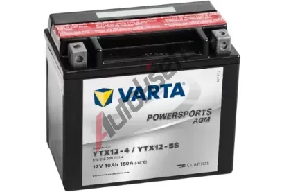 VARTA 10Ah L, s.p.150A, POWERSPORTS AGM, 12V, 152x88x131 VT 510012, VT 510012009A514