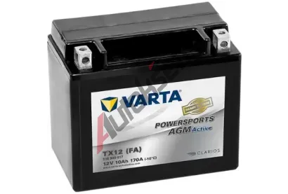 VARTA 10Ah L, s.p. 170A, POWERSPORTS AGM, 12V, 150x87x130 VT 510909017A512, 510909017A512