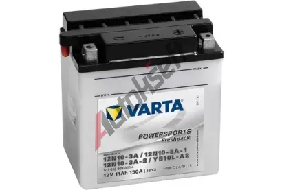 VARTA 11Ah P, s.p.150A, POWERSPORTS Freshpack, 12V, 136x91x146 VT 511012009A514, VT 511012