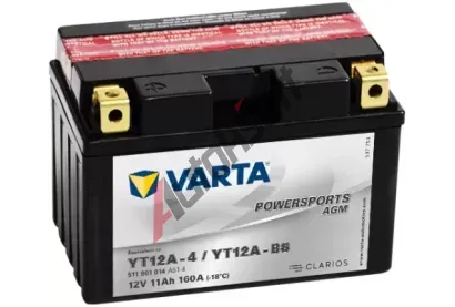 VARTA 11Ah L, s.p.160A, POWERSPORTS AGM, 12V, 150x88x105 VT 511901, VT 511901014A514
