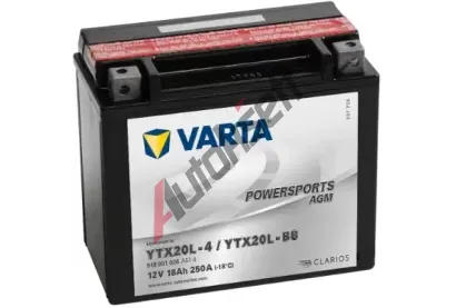 VARTA 18Ah P, s.p.250A, POWERSPORTS AGM, 12V, 177x88x156 VT 518901, VT 518901026A514