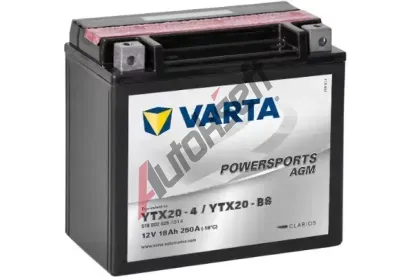 VARTA 18Ah L, s.p.250A, POWERSPORTS AGM, 12V, 177x88x156 VT 518902, VT 518902026A514