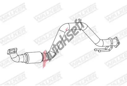WALKER Vfukov trubka WA 10848, 10848