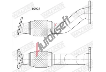WALKER Vfukov trubka WA 10928, 10928