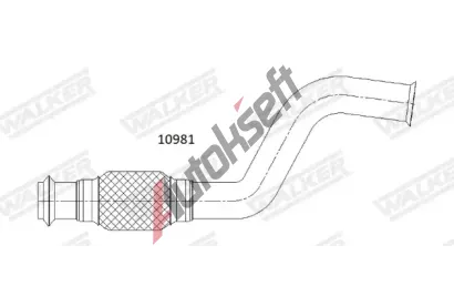 WALKER Vfukov trubka WA 10981, 10981