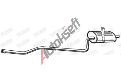 WALKER Zadní tlumič výfuku WA 22023, 22023 WALKER Zadní tlumič výfuku WA 22023, 22023