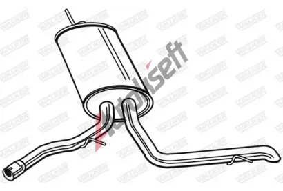 WALKER Zadní tlumič výfuku WA 23116, 23116 WALKER Zadní tlumič výfuku WA 23116, 23116