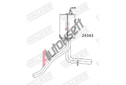 WALKER Zadn tlumi vfuku WA 24343, 24343