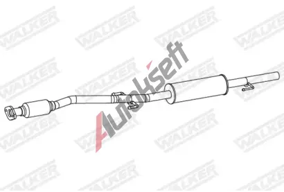 WALKER Střední tlumič výfuku WA 24494, 24494 WALKER Střední tlumič výfuku WA 24494, 24494
