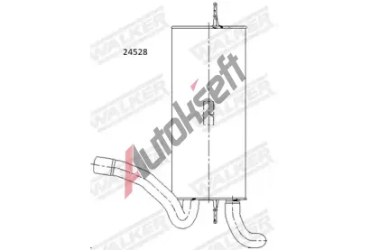 WALKER Zadn� tlumi� v�fuku WA 24528, 24528