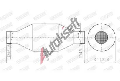 WALKER Katalyztor univerzln WA 65200, 65200