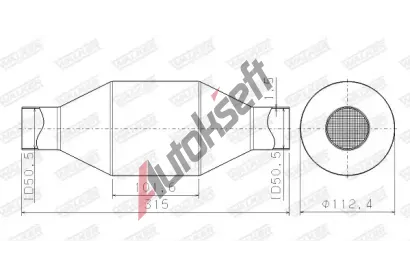 WALKER Katalyztor univerzln WA 65201, 65201