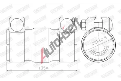 WALKER Katalyztor univerzln WA 69007, 69007