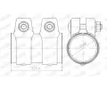 WALKER Spojovac trubky vfukovho systmu WA 80719, 80719