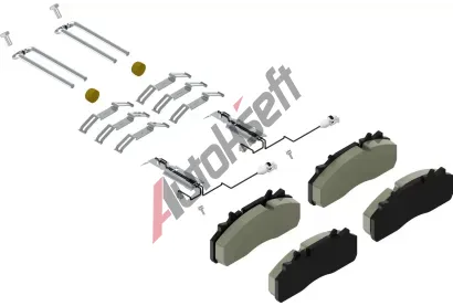 WABCO Sada brzdových destiček WBC 12999791, 12999791 WABCO Sada brzdových destiček WBC 12999791, 12999791