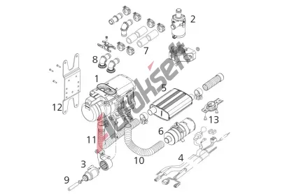WEBASTO Nez�visl� vyt�p�n� WBT 1314811B, 1314811B