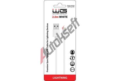 Winner Group Datov kabel USB-A_Lightning, 2,4 A, bl, 2 m WG 5084, 5084