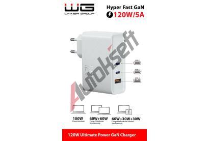 Winner Group Sov nabjeka USB-A, 2x type-C, a 120 W WG 10948, 10948