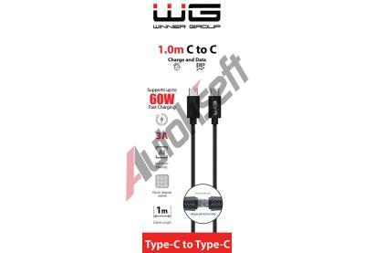 Winner Group Datov kabel USB-A_micro-USB, 2,1 A, ern, 100 cm WG 3234, 3234