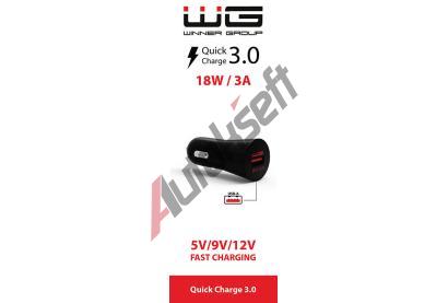 Winner Group Nabjeka bez kabelu, 1x USB-A rychlonabjen, 3 A WG 7341, 7341