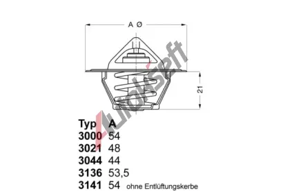 WAHLER Termostat chladiva WH 3000.83, 3000.83