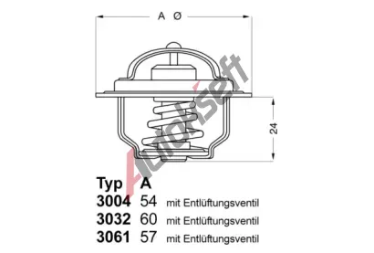 WAHLER Termostat - chladivo WH 3004.88D1, 3004.88D1