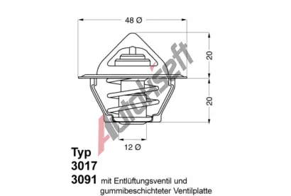 WAHLER Termostat - chladivo WH 3017.92D2, 3017.92D2