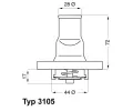 WAHLER Termostat - chladivo ‐ WH 3105.87D