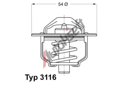 WAHLER Termostat - chladivo WH 3116.82D, 3116.82D