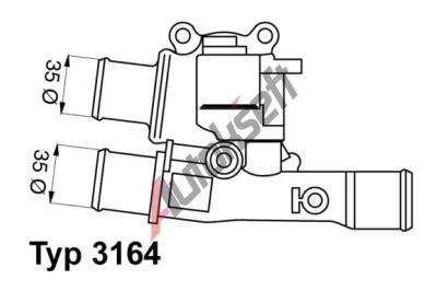 WAHLER Termostat - chladivo WH 3164.88, 3164.88