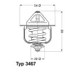 WAHLER Termostat - chladivo ‐ WH 3467.85D