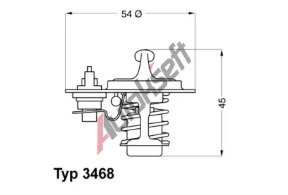 WAHLER Termostat - chladivo WH 3468.88D, 3468.88D